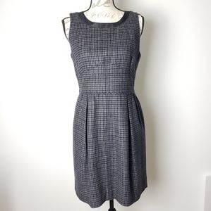 🎀 J. Crew Wool Flannel Pleated Shift Dress